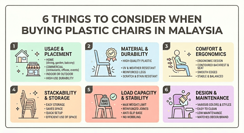 6 Things to Consider When Buying Plastic Chairs in Malaysia